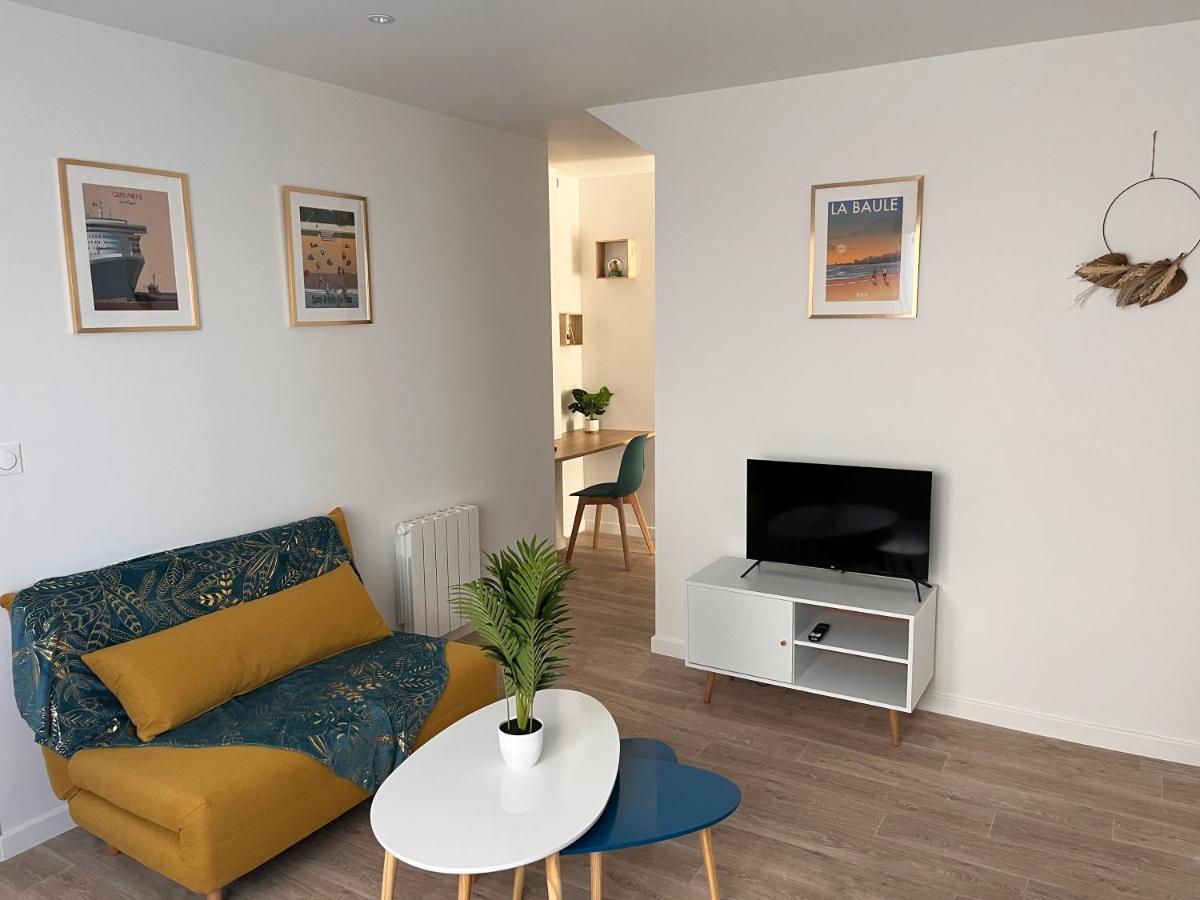 Studio Cosy Avec Terrasse, Proche Chantiers Et Airbus Saint-Nazaire  Exteriör bild